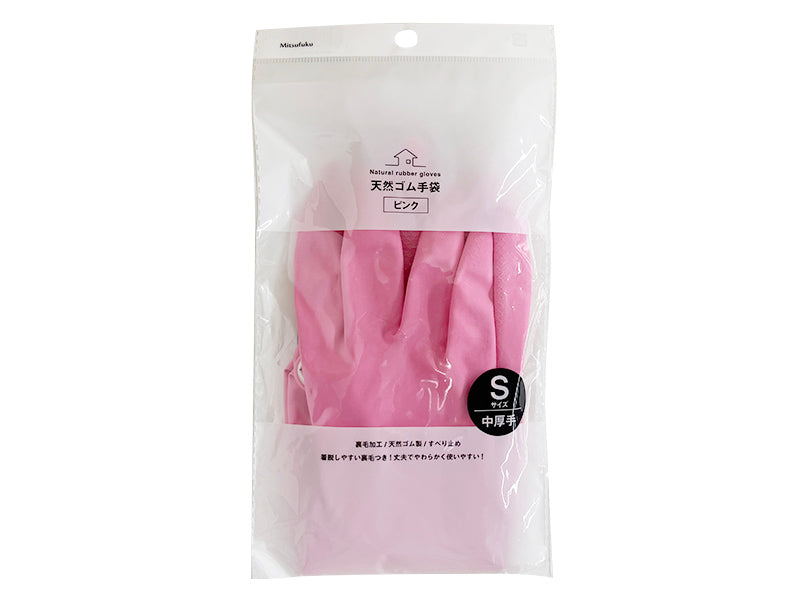 天然ゴム手袋Ｓサイズ 中厚手タイプなし