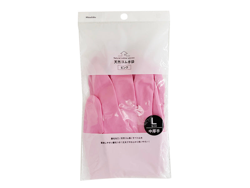 天然ゴム手袋Ｌサイズ 中厚手タイプなし