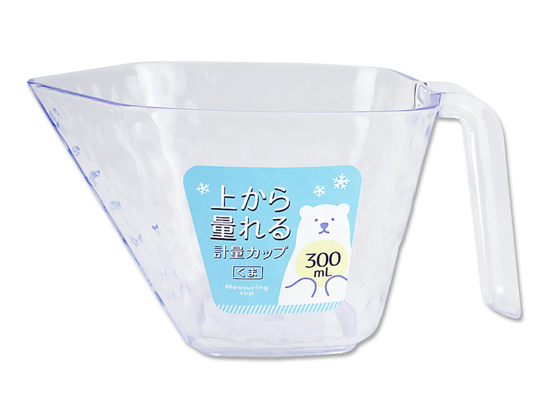 上から計れる計量カップ３００ｍＬくま