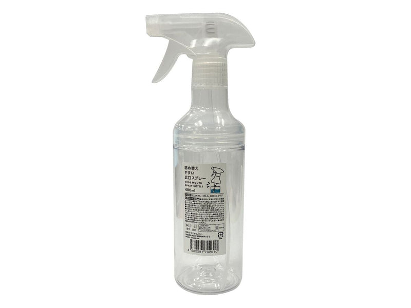 広口スプレーボトル 400mL クリア400mL -100均 通販