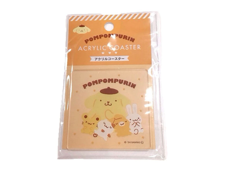アクリルコースター　ポムポムプリン　黄色