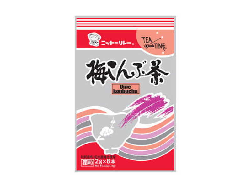 日東食品　梅こんぶ茶１６ｇ（２ｇ×８Ｐ）