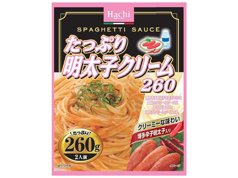 ハチ食品　たっぷり・明太子クリーム　２６０ｇ