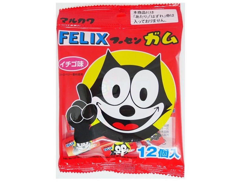 丸川製菓　フィリックスガム　イチゴ味　１２個入４９．８×１袋入