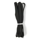 伸びる靴ひも（平紐タイプ、黒、１００ｃｍ）