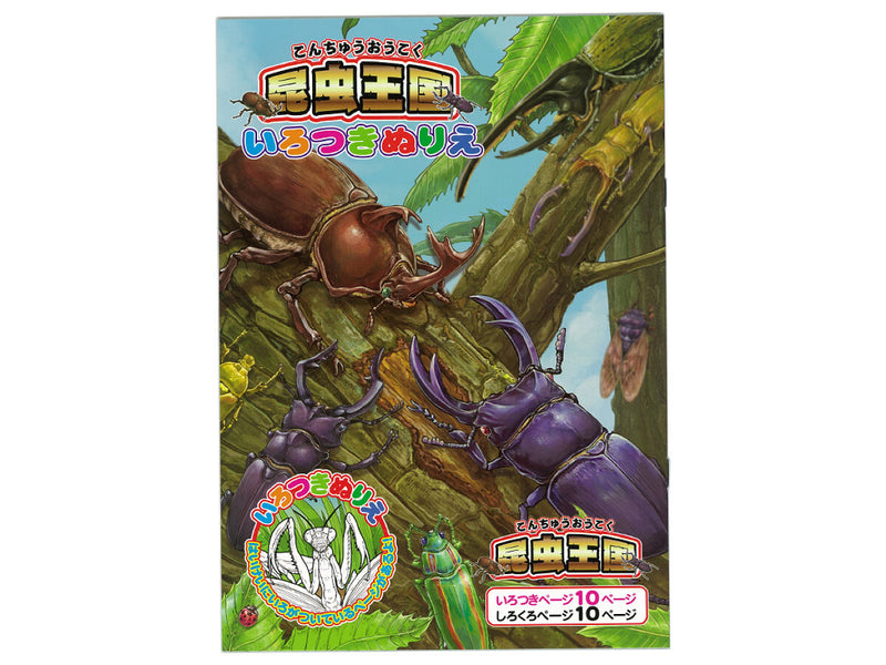 いろつきぬりえ　昆虫王国