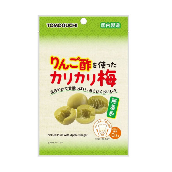 友口 りんご酢を使ったカリカリ梅 18g18g×1個入 -100均 通販