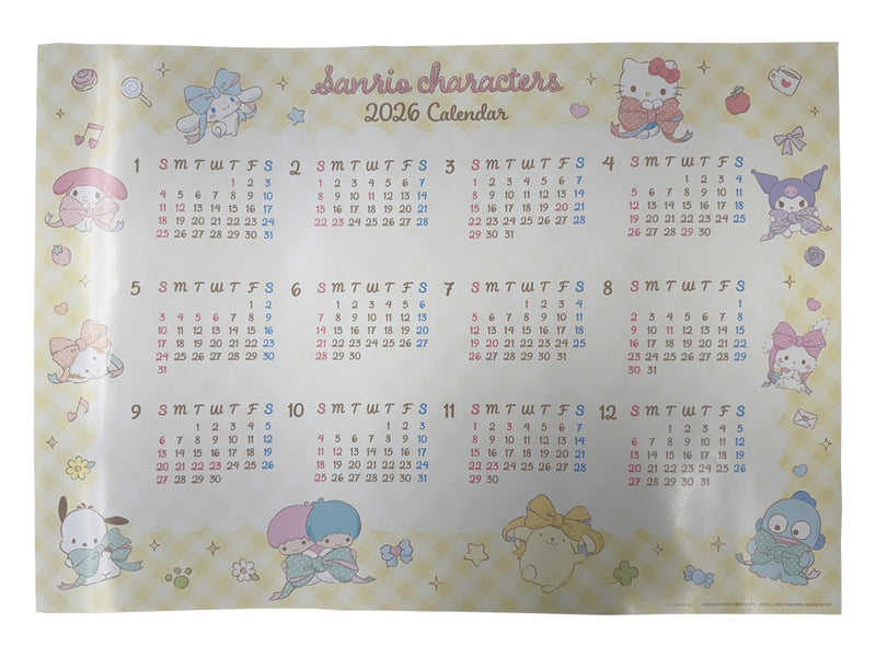 ポスターカレンダー（サンリオキャラクターズ）なし