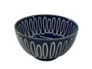 窯変青ループ　丼（小）