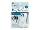 アイフォーンケース用　ＭａｇＳａｆｅ対応ステッカー　丸型　ブルー