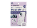 アイフォーンケース用　ＭａｇＳａｆｅ対応ステッカー　丸型　パープル