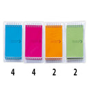 カラーカバーメモＡ７　Ａ罫２冊パック（４色アソート）