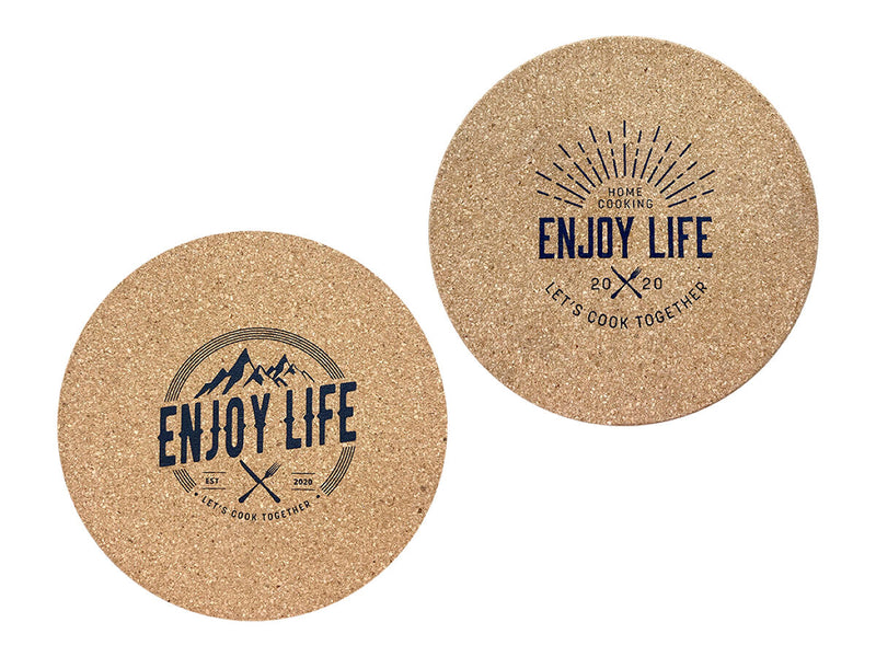 コルク鍋敷き　―ＥＮＪＯＹ　ＬＩＦＥ―