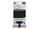 ｉＰケース用　ＭａｇＳａｆｅ対応ウォレット　落下防止タグ付き　ブラック黒×１個入
