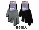 スベリ止め手袋（３本指カット、ナイロン、Ｍ）