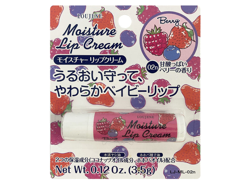 LJ モイスチャー リップクリーム 02nベリーの香り×3．5g×1個