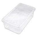 フタ付収納ケース（透明、内寸幅１６ｃｍ×奥行２９ｃｍ×高さ９．５ｃｍ）