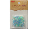 クラックビーズ（ブルー系、約８ｍｍ、３２個）