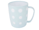 プラ製コップ_ドット_ブルー