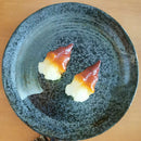 油滴天目刷毛目大皿約23×h3