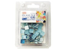 ガラスタイル1cm角ブルー系