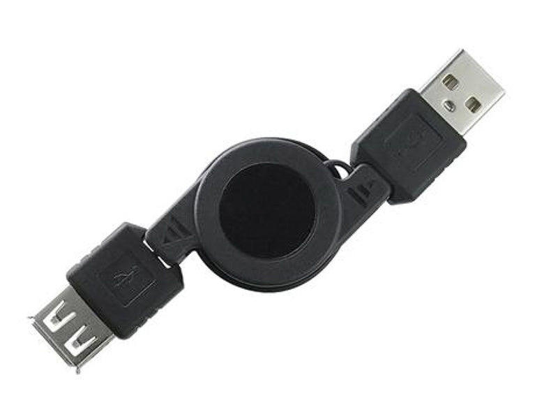 充電／通信USB延長リールケーブル