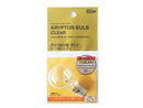 クリプトン球（60W型、クリア、10％省エネタイプ、口金E17）