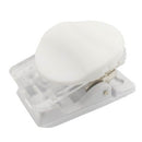 穴を開けずに留めるくるっと回転名札用クリップ（白）_日本製