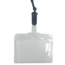 ソフト名札名刺サイズ吊下げタイプ（黒紐）