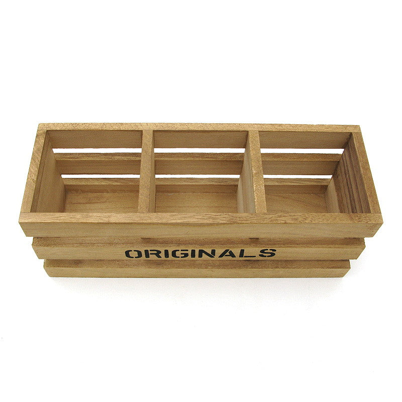 木製インテリア仕切りボックス（3連）
