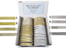 メタリックリボン（幅9mm、長さ5m）