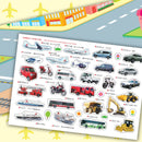 しゃしんシールブック（のりもの）