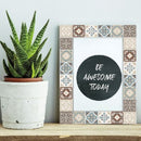 3Dタイルステッカー（ブルー）