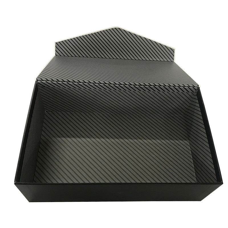 フタ付紙BOX（4サイズ、長方形、白・ブラック）