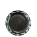 皿（モダンストライプ、黒、約Φ１６．８×Ｈ２．７ｃｍ）