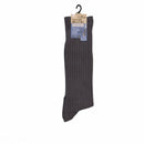 リサイクル糸を使用したエコ靴下（２４ｃｍー２６ｃｍ、リブ調、グレー）