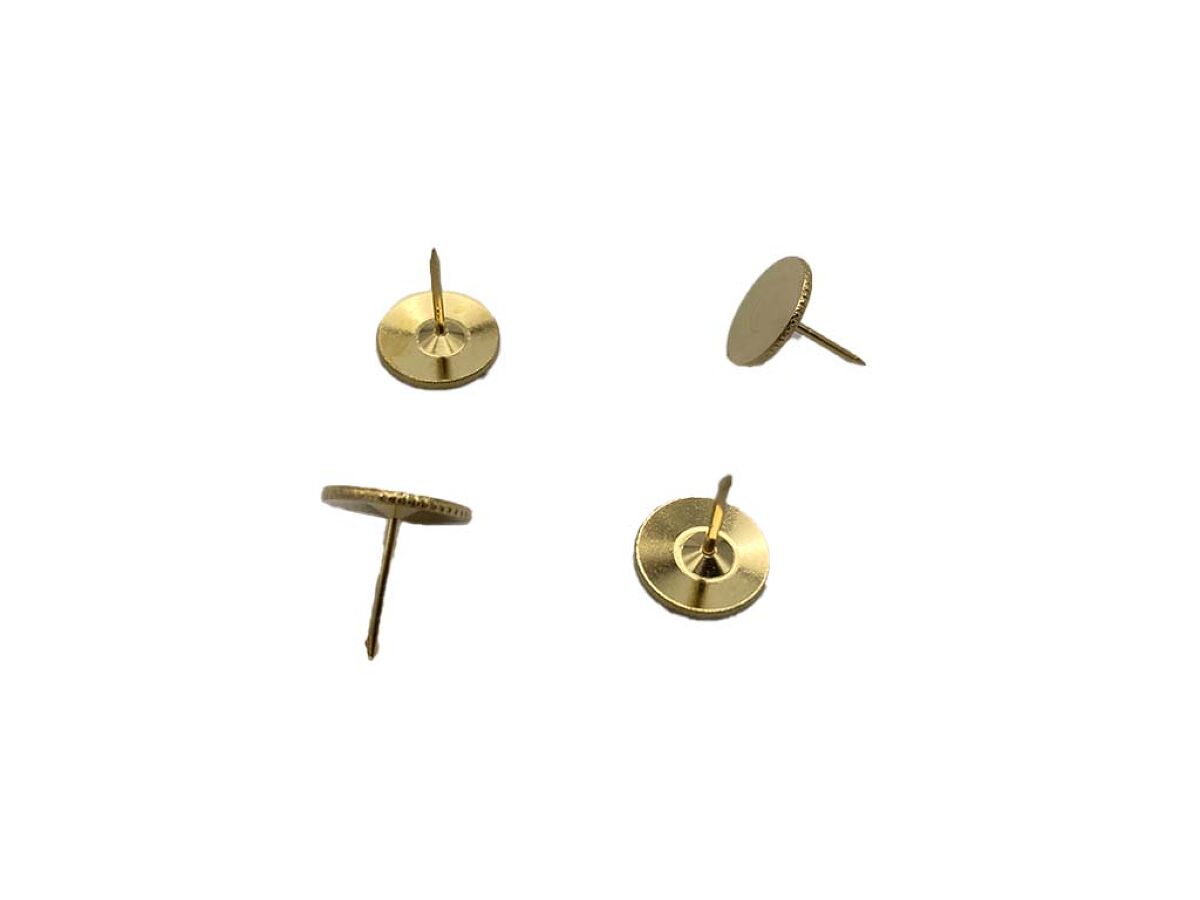 ボトルシリーズ二重画鋲（ゴールドカラー、50個） -100均 通販