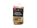 トラベル収納ケース（折りたたみ、ベージュ、２０．５ｃｍ×２０