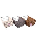 ワイヤー布収納（コーデュロイ、３８ｃｍ×２６ｃｍ×１２ｃｍ）