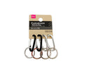 カラビナ（キーリング付、４個、４ｃｍ）
