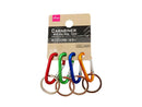 カラビナ（キーリング付、カラー、４個、４ｃｍ）