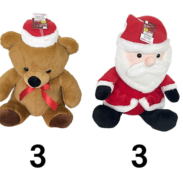 クリスマスぬいぐるみ（サンタ、クマ） -100均 通販 ダイソー