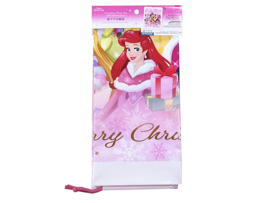 底マチ巾着袋、クリスマスCD（ディズニープリンセス） -100均 通販