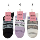 レギュラー丈ソックス（２２ｃｍ－２４ｃｍ、ピンクラテ、ハートロゴ）