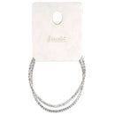 ブレスレット（ラインストーン、シルバーカラー）