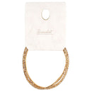 ブレスレット（ラインストーン、ゴールドカラー）