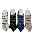 英字柄ソックス