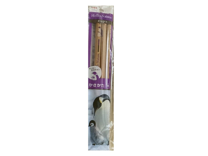 ハローネイチャー鉛筆２Ｂ３本組_ペンギン