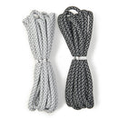 反射する靴紐（１２０ｃｍ、白・黒）