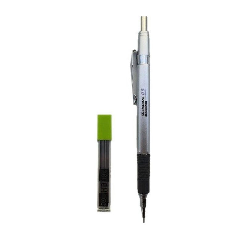 ラバーグリップシャープペン（0.5mm）替芯10本付